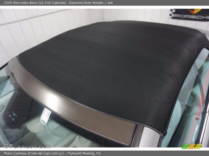 Diamond Silver Metallic / Ash 2005 Mercedes-Benz CLK 500 Cabriolet