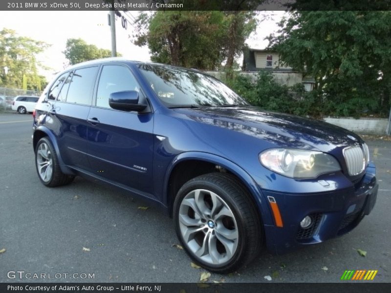 Deep Sea Blue Metallic / Cinnamon 2011 BMW X5 xDrive 50i