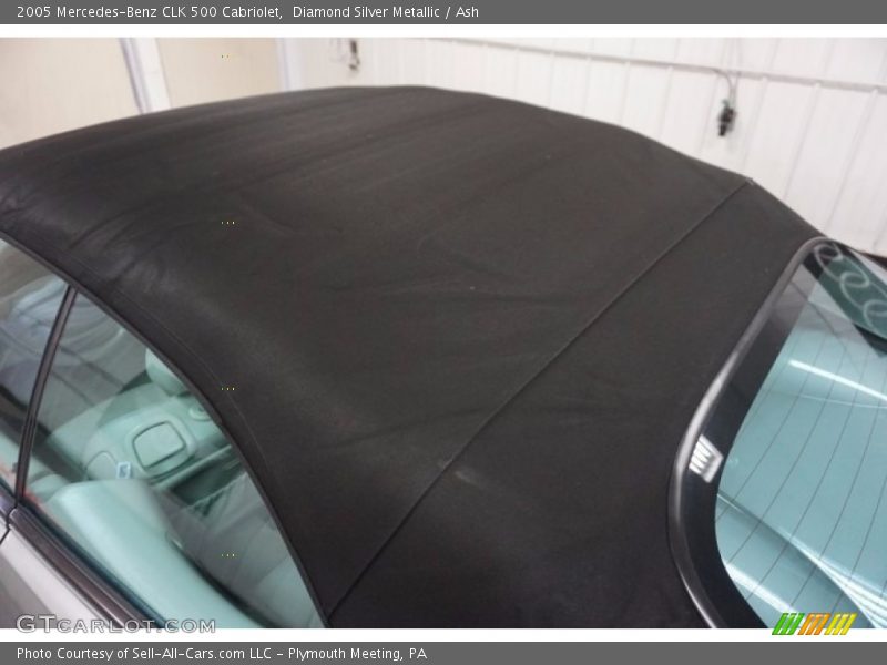 Diamond Silver Metallic / Ash 2005 Mercedes-Benz CLK 500 Cabriolet