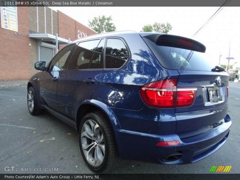 Deep Sea Blue Metallic / Cinnamon 2011 BMW X5 xDrive 50i