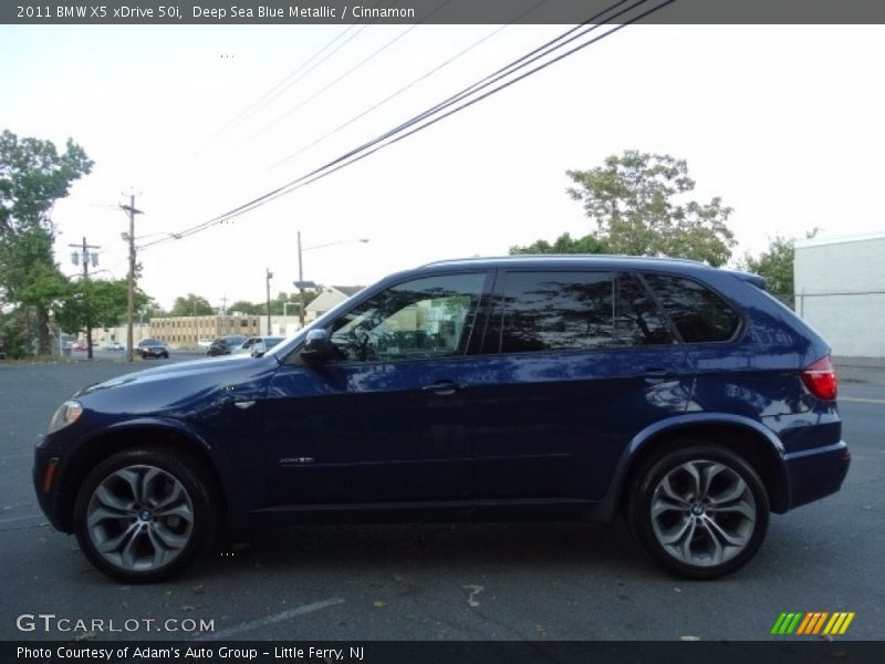 Deep Sea Blue Metallic / Cinnamon 2011 BMW X5 xDrive 50i