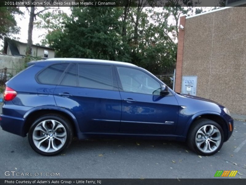 Deep Sea Blue Metallic / Cinnamon 2011 BMW X5 xDrive 50i