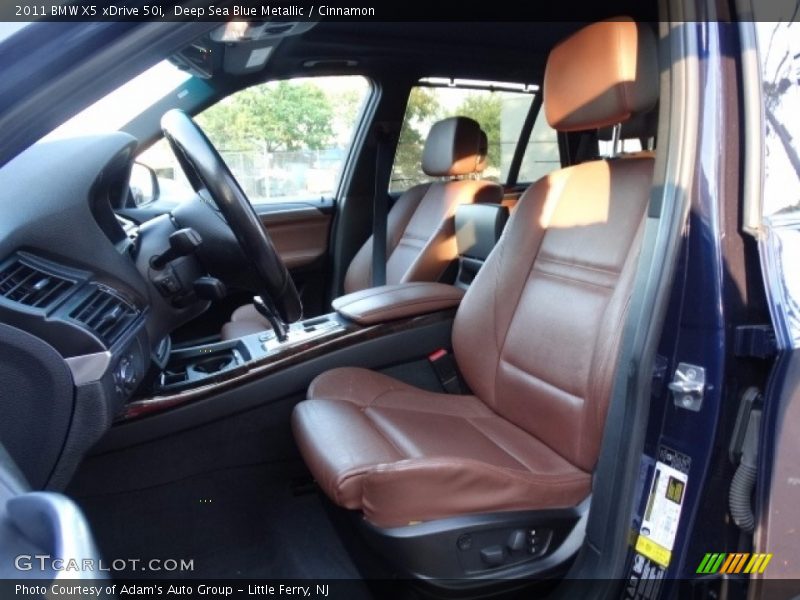 Deep Sea Blue Metallic / Cinnamon 2011 BMW X5 xDrive 50i