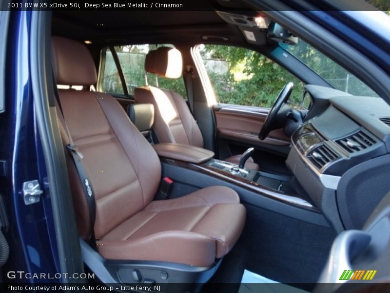 Deep Sea Blue Metallic / Cinnamon 2011 BMW X5 xDrive 50i