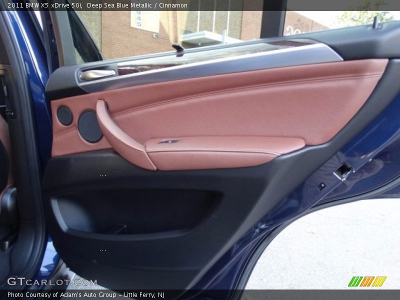 Deep Sea Blue Metallic / Cinnamon 2011 BMW X5 xDrive 50i