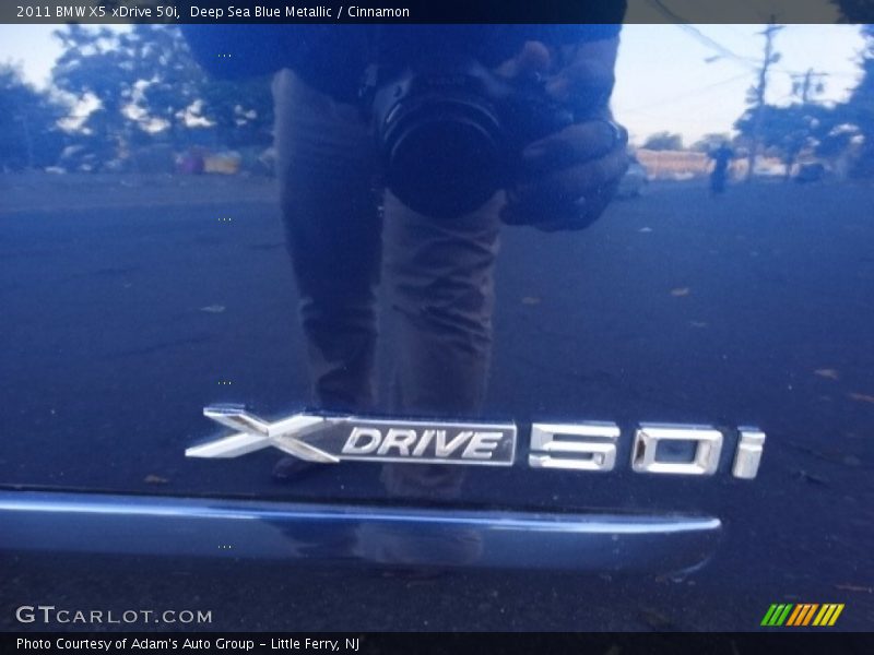 Deep Sea Blue Metallic / Cinnamon 2011 BMW X5 xDrive 50i