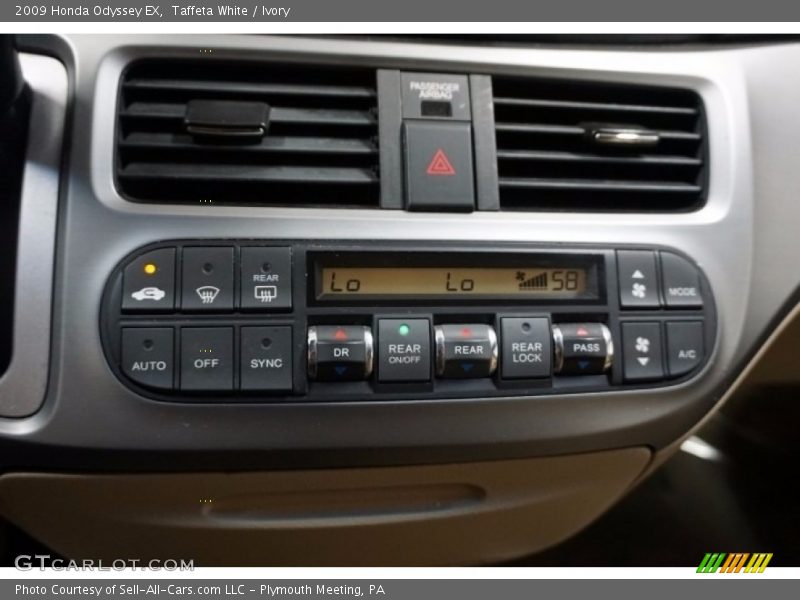 Taffeta White / Ivory 2009 Honda Odyssey EX
