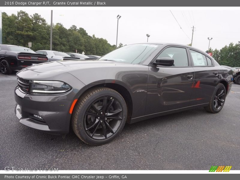 Granite Crystal Metallic / Black 2016 Dodge Charger R/T