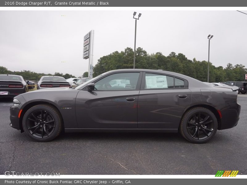 Granite Crystal Metallic / Black 2016 Dodge Charger R/T