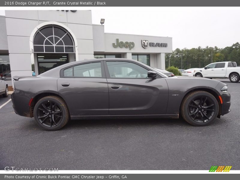 Granite Crystal Metallic / Black 2016 Dodge Charger R/T
