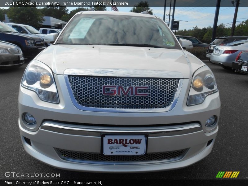 White Diamond Tintcoat / Cashmere 2011 GMC Acadia Denali AWD