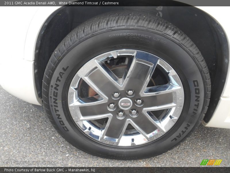 White Diamond Tintcoat / Cashmere 2011 GMC Acadia Denali AWD
