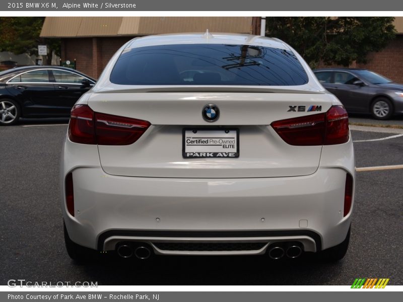 Alpine White / Silverstone 2015 BMW X6 M