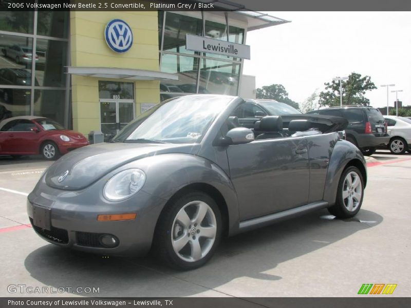 Platinum Grey / Black 2006 Volkswagen New Beetle 2.5 Convertible