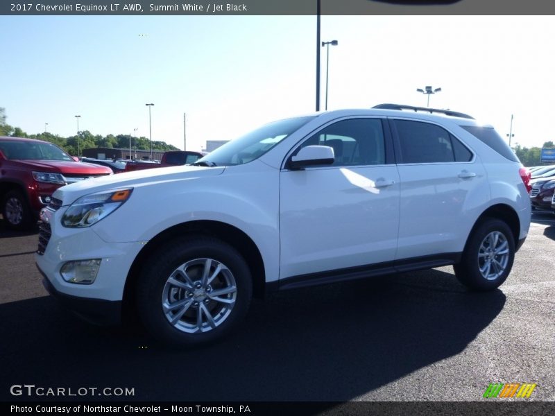 Summit White / Jet Black 2017 Chevrolet Equinox LT AWD