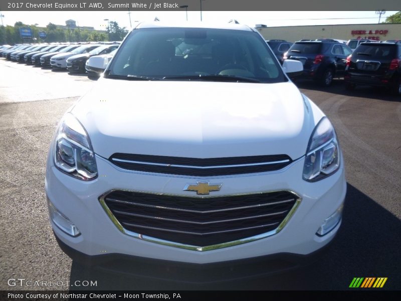 Summit White / Jet Black 2017 Chevrolet Equinox LT AWD