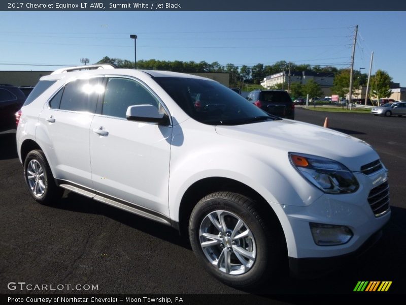 Summit White / Jet Black 2017 Chevrolet Equinox LT AWD
