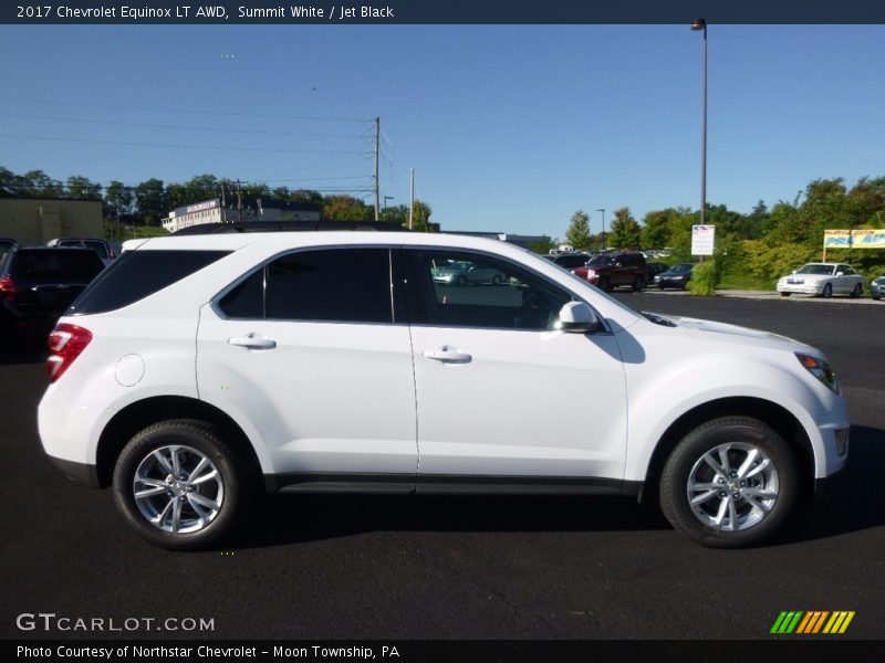 Summit White / Jet Black 2017 Chevrolet Equinox LT AWD