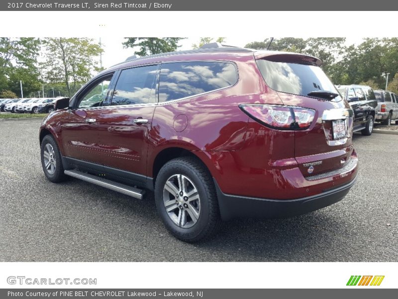 Siren Red Tintcoat / Ebony 2017 Chevrolet Traverse LT