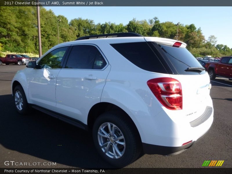 Summit White / Jet Black 2017 Chevrolet Equinox LT AWD