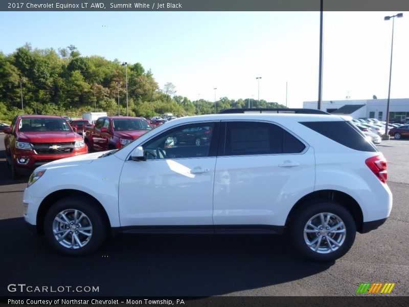 Summit White / Jet Black 2017 Chevrolet Equinox LT AWD