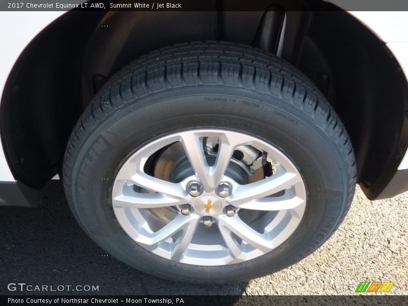 Summit White / Jet Black 2017 Chevrolet Equinox LT AWD