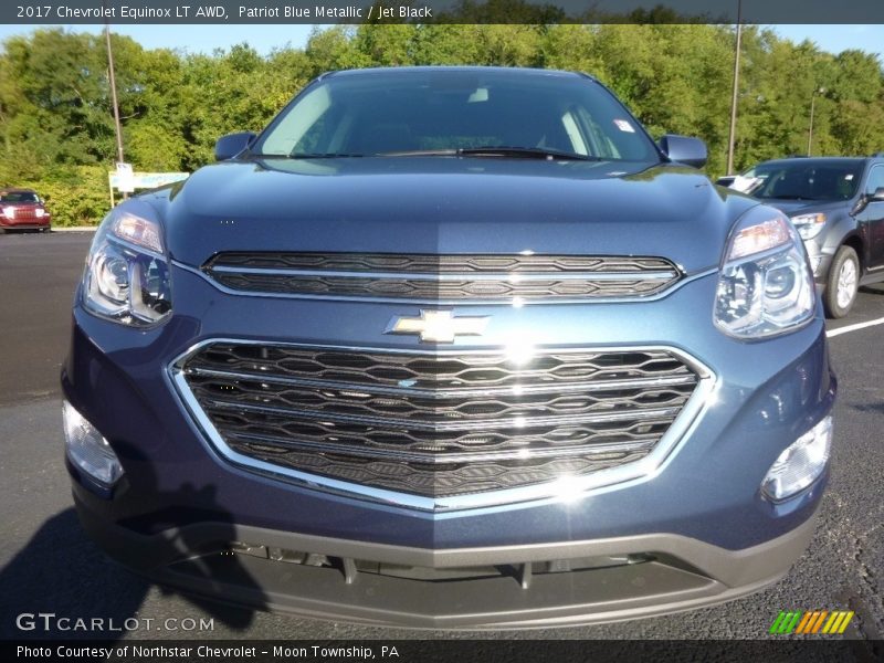 Patriot Blue Metallic / Jet Black 2017 Chevrolet Equinox LT AWD