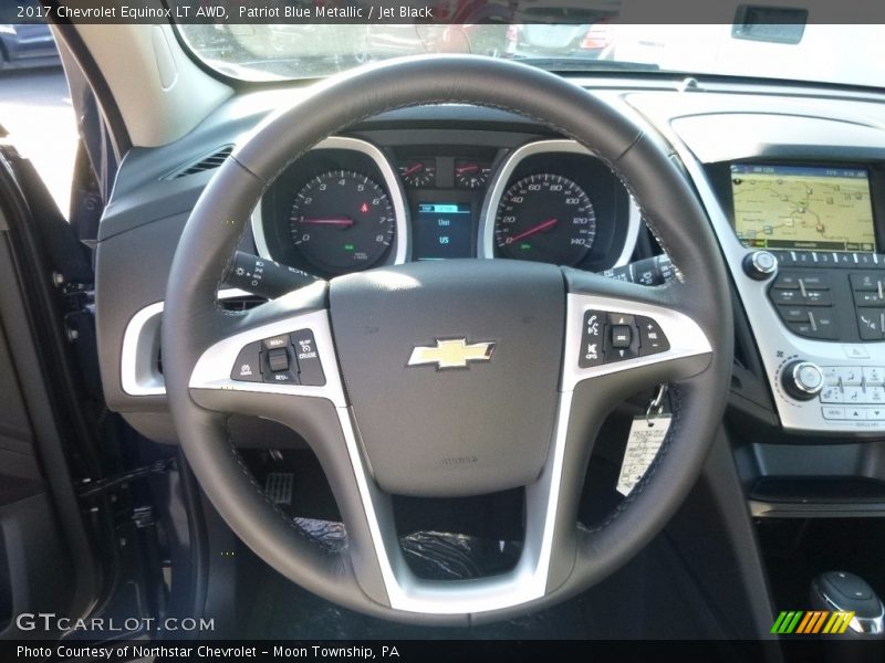 Patriot Blue Metallic / Jet Black 2017 Chevrolet Equinox LT AWD