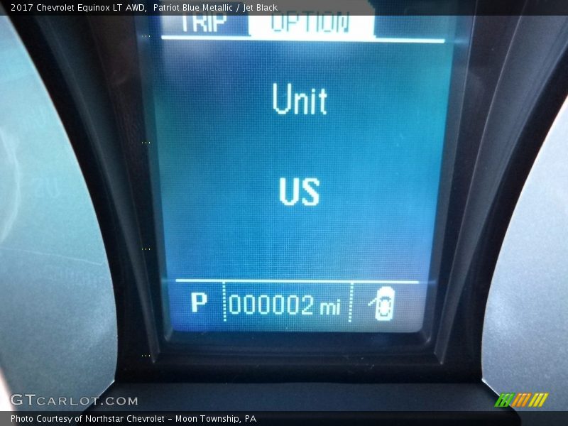 Patriot Blue Metallic / Jet Black 2017 Chevrolet Equinox LT AWD
