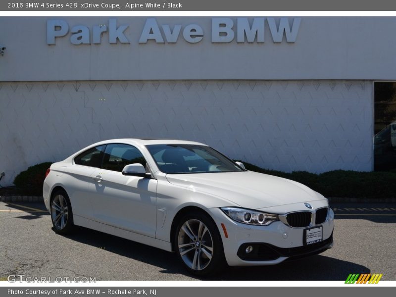 Alpine White / Black 2016 BMW 4 Series 428i xDrive Coupe
