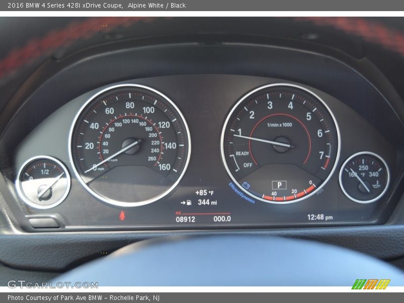 Alpine White / Black 2016 BMW 4 Series 428i xDrive Coupe