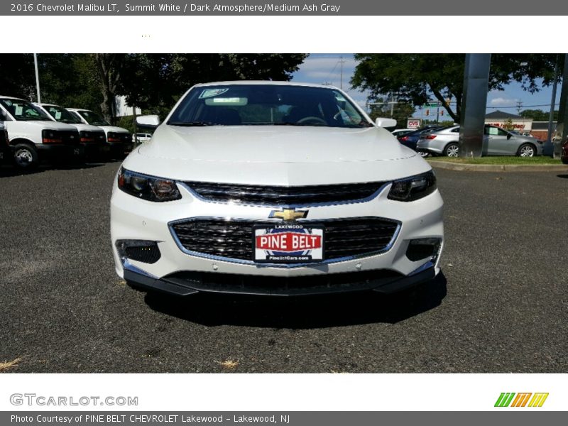 Summit White / Dark Atmosphere/Medium Ash Gray 2016 Chevrolet Malibu LT