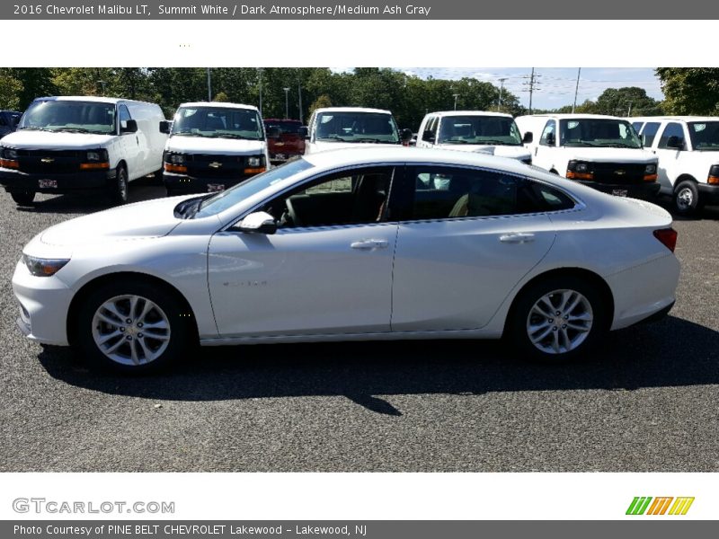 Summit White / Dark Atmosphere/Medium Ash Gray 2016 Chevrolet Malibu LT