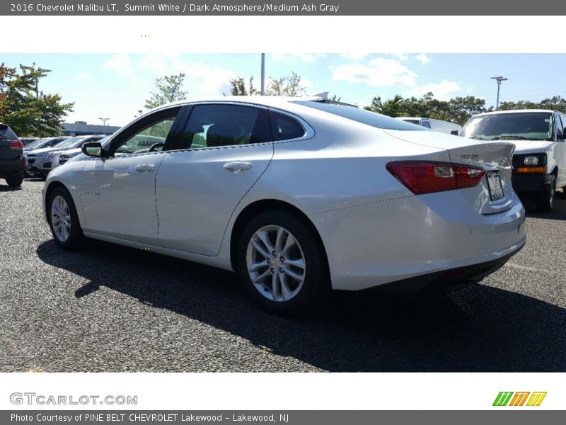 Summit White / Dark Atmosphere/Medium Ash Gray 2016 Chevrolet Malibu LT