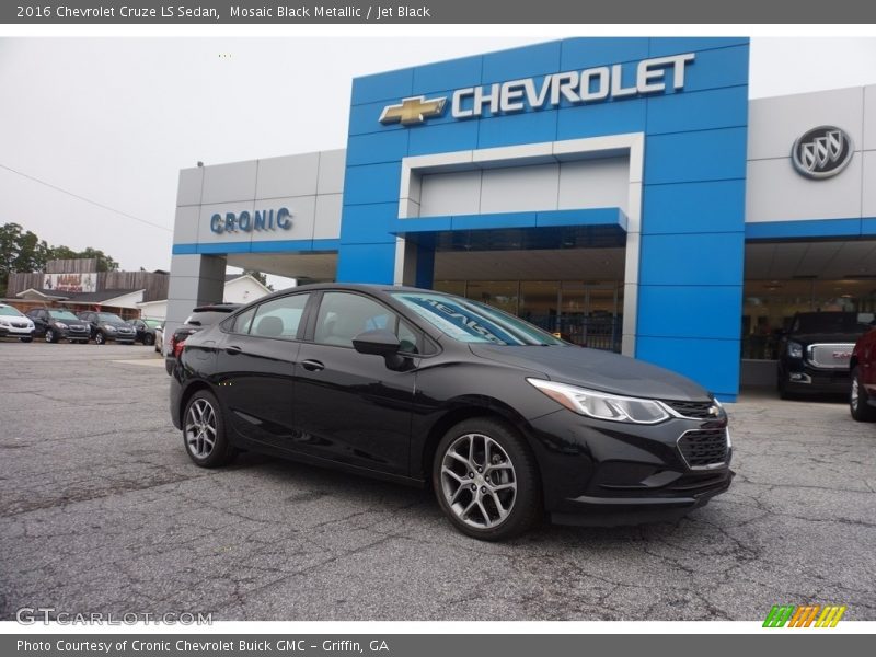 Mosaic Black Metallic / Jet Black 2016 Chevrolet Cruze LS Sedan