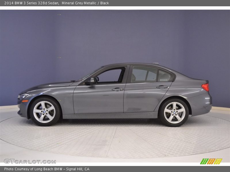 Mineral Grey Metallic / Black 2014 BMW 3 Series 328d Sedan