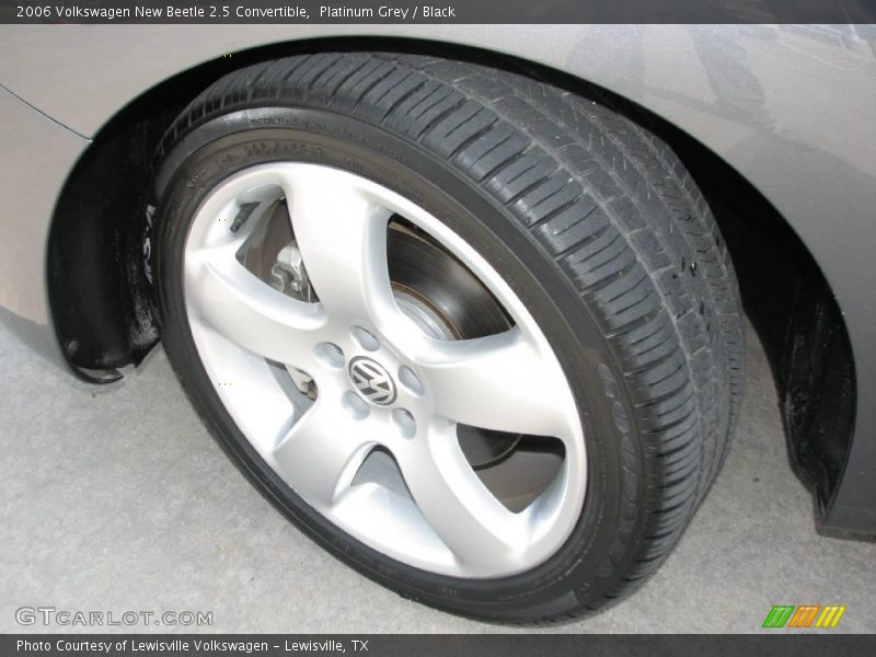 Platinum Grey / Black 2006 Volkswagen New Beetle 2.5 Convertible
