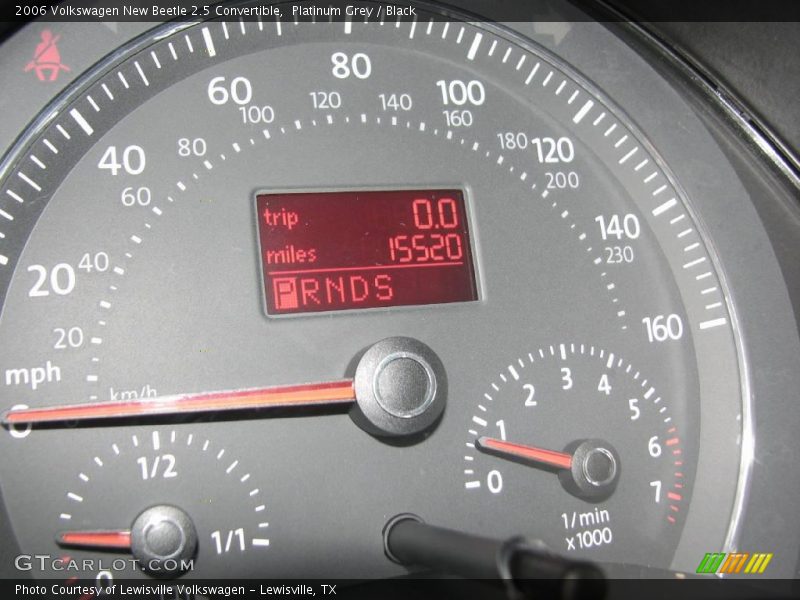 Platinum Grey / Black 2006 Volkswagen New Beetle 2.5 Convertible