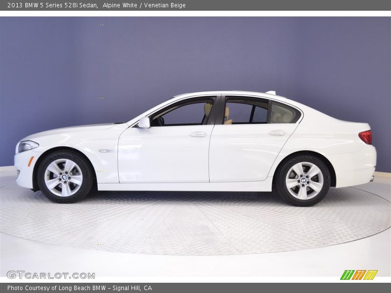 Alpine White / Venetian Beige 2013 BMW 5 Series 528i Sedan