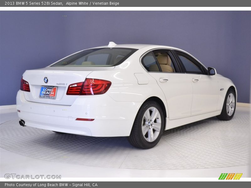 Alpine White / Venetian Beige 2013 BMW 5 Series 528i Sedan