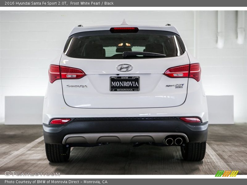 Frost White Pearl / Black 2016 Hyundai Santa Fe Sport 2.0T