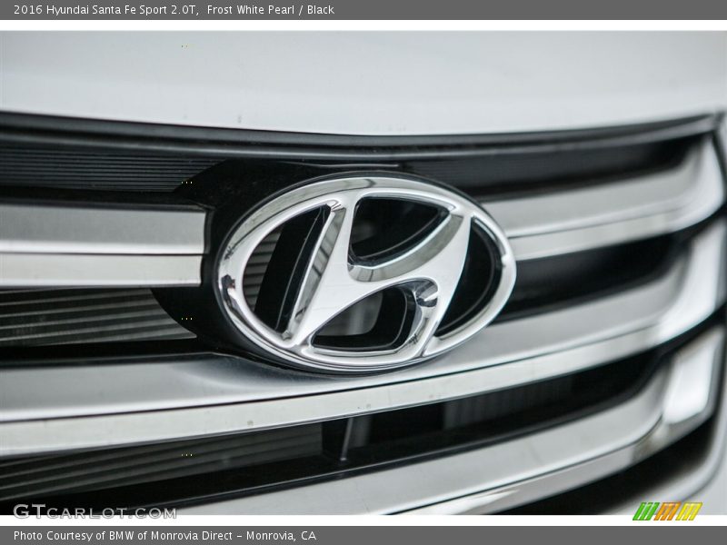 Frost White Pearl / Black 2016 Hyundai Santa Fe Sport 2.0T
