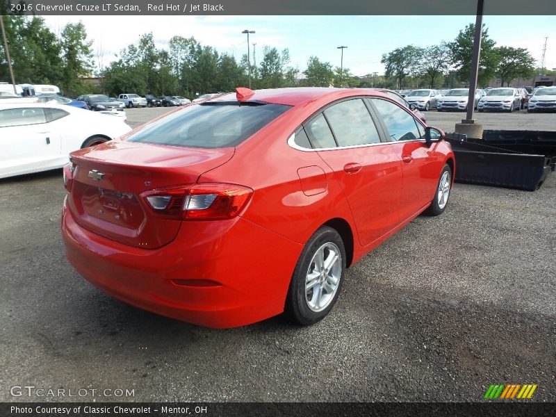 Red Hot / Jet Black 2016 Chevrolet Cruze LT Sedan