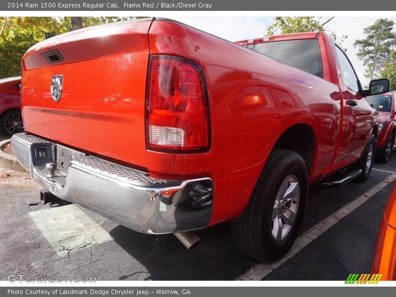 Flame Red / Black/Diesel Gray 2014 Ram 1500 Express Regular Cab