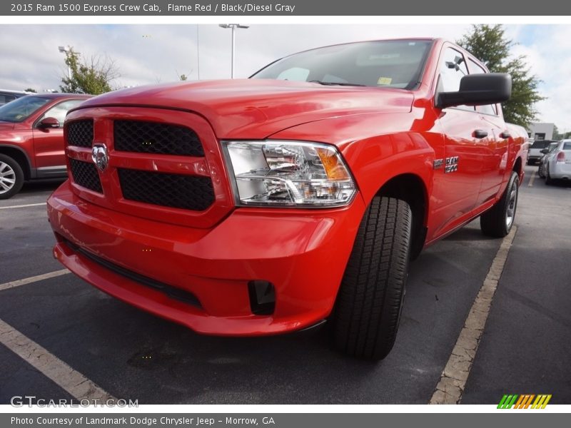Flame Red / Black/Diesel Gray 2015 Ram 1500 Express Crew Cab