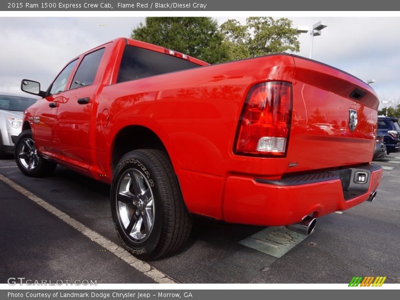 Flame Red / Black/Diesel Gray 2015 Ram 1500 Express Crew Cab