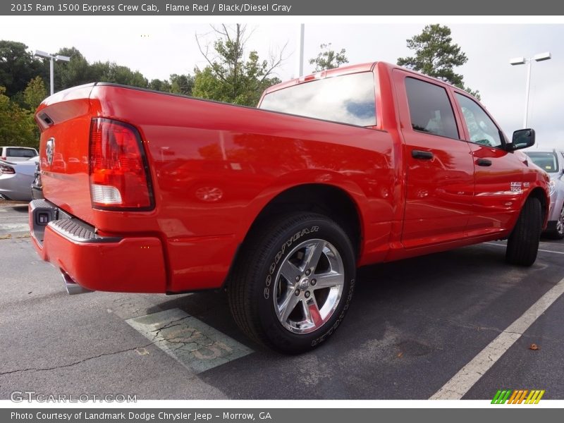 Flame Red / Black/Diesel Gray 2015 Ram 1500 Express Crew Cab
