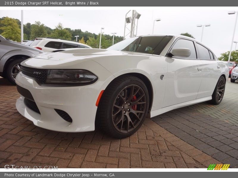 Bright White / Black 2015 Dodge Charger SRT Hellcat