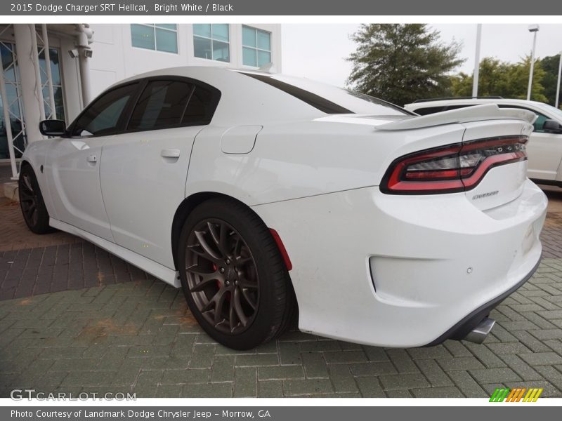 Bright White / Black 2015 Dodge Charger SRT Hellcat