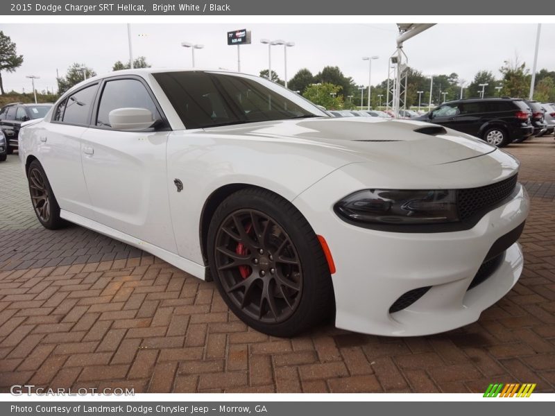 Bright White / Black 2015 Dodge Charger SRT Hellcat